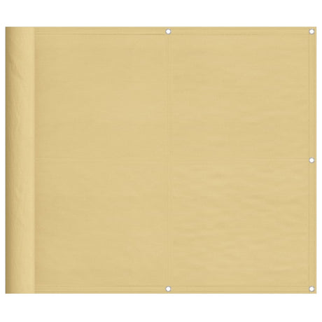 Paravent de balcon Vidaxx 90x500 cm 100% polyester oxford couleur sable