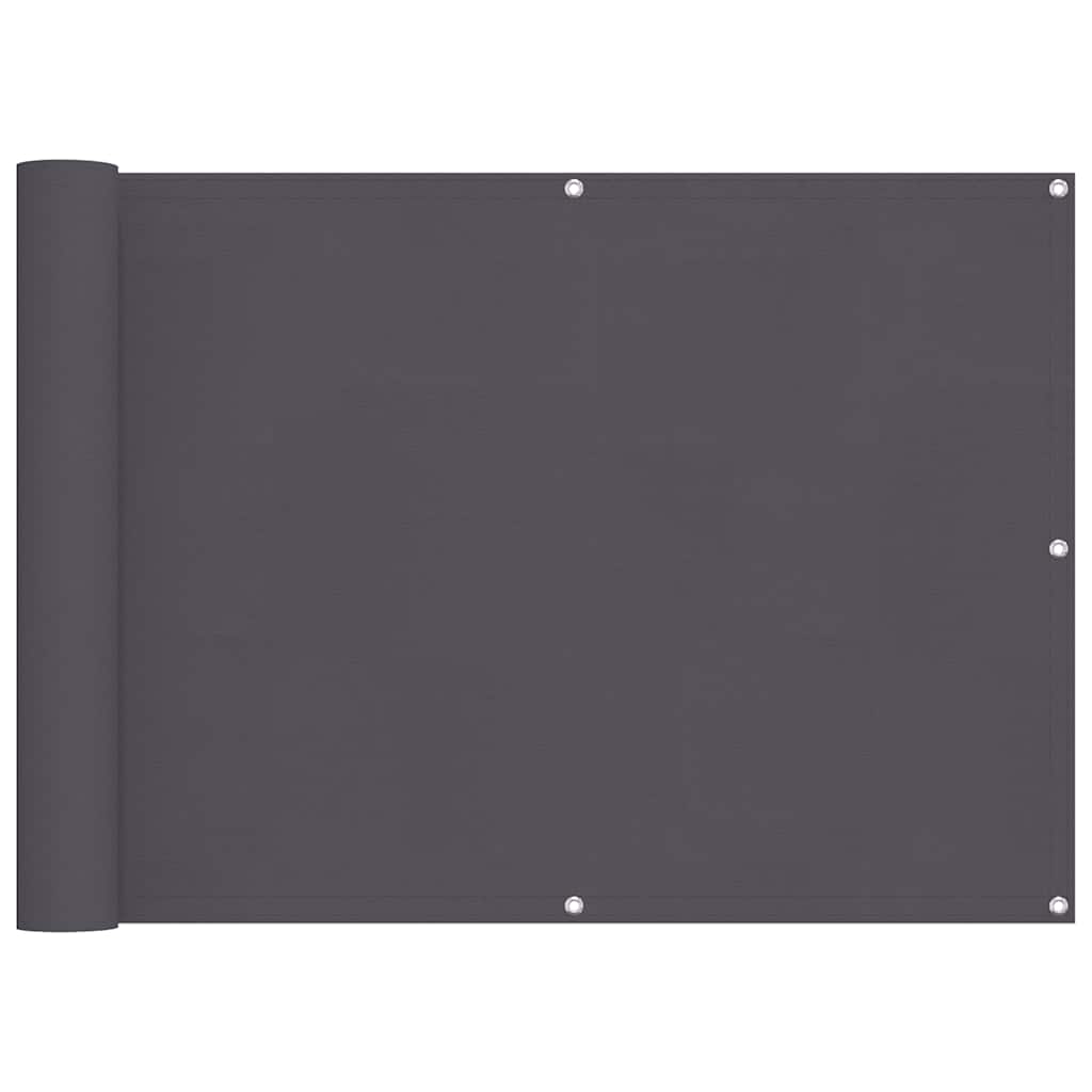 Paravent de balcon Vidaxx 75x800 cm 100% polyester oxford anthracite