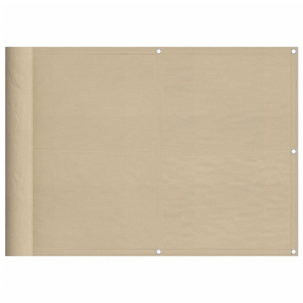 Vidaxl balkongskärm 75x700 cm 100% Oxford Polyester Beige