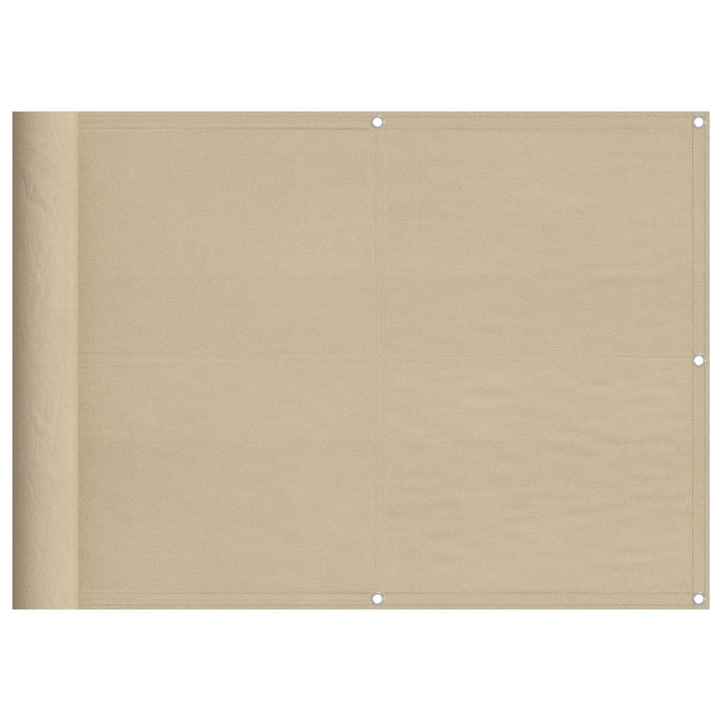 VidaXL Paravent de balcon 75x700 cm 100% polyester oxford beige