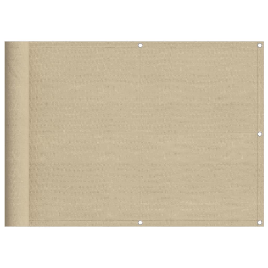 Vidaxl Balkon zaslon 75x800 cm 100% Oxford poliester Beige