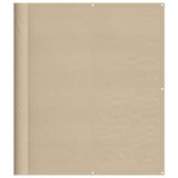 Vidaxl balkonscherm 120x700 cm 100% oxford polyester beige