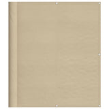 Écran de balcon Vidaxl 120x1000 cm 100% Polyester oxford beige