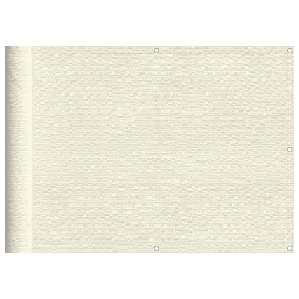 Paravent de balcon Vidaxx 75x800 cm 100% polyester oxford couleur crème