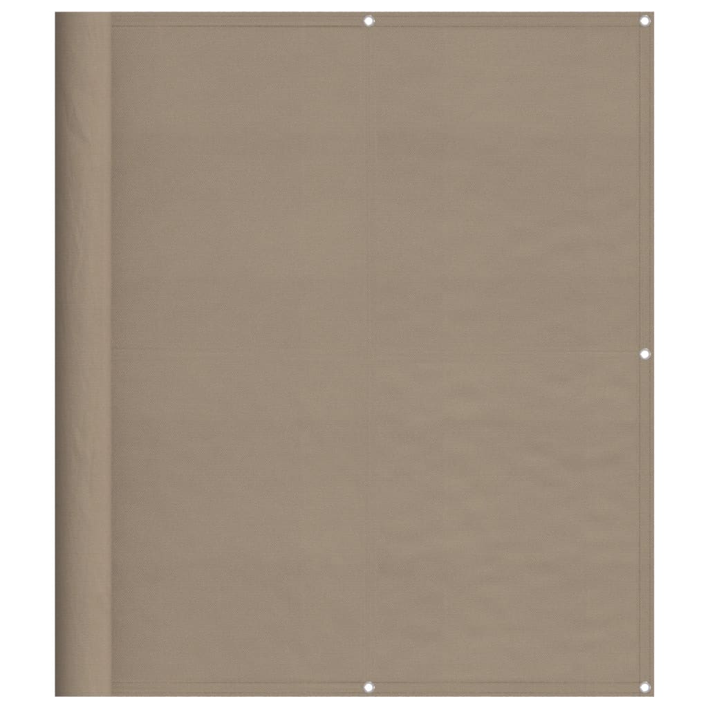 VidaXL Balkonscherm 120x800 cm 100% oxford polyester taupe