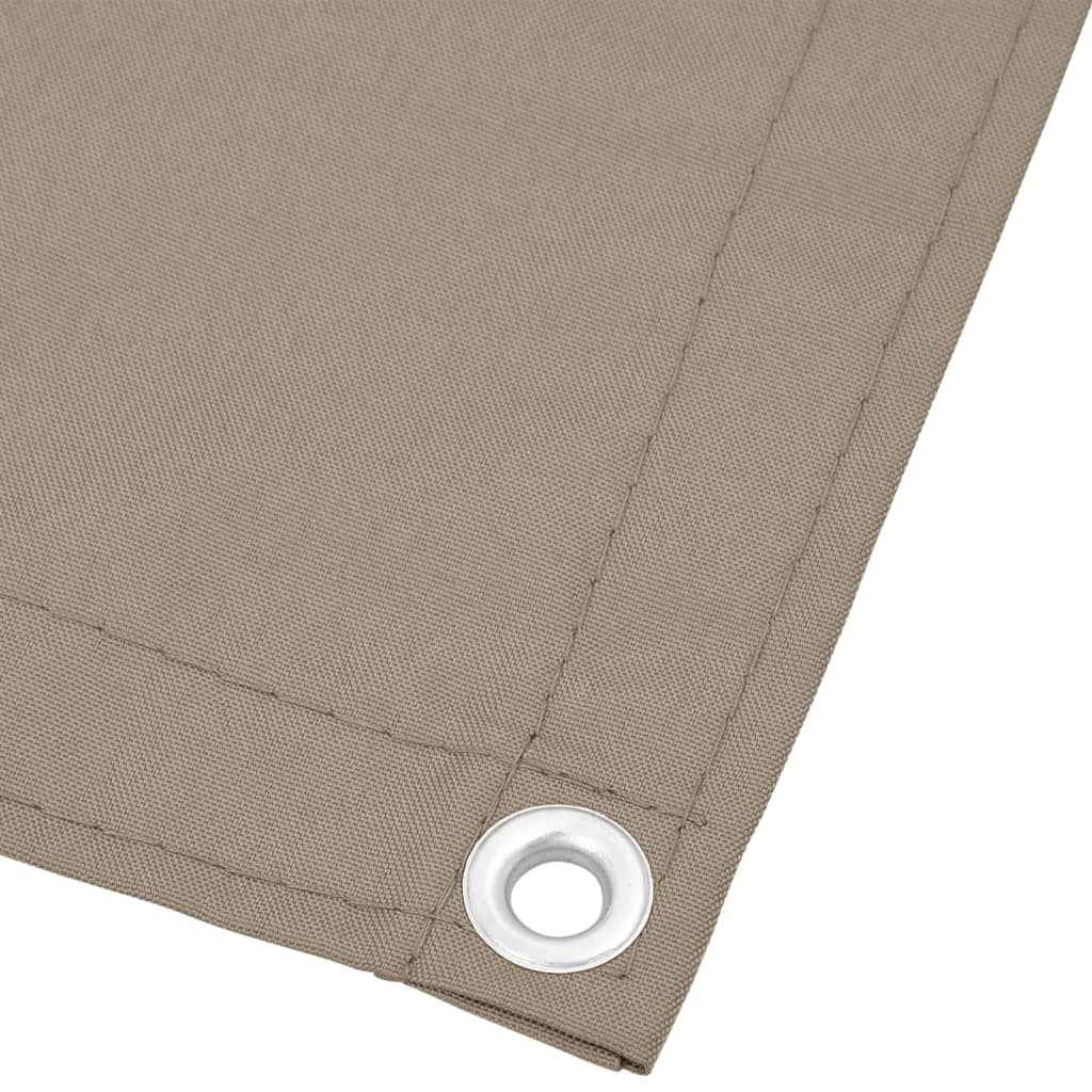 Vidaxl balkongskjerm 120x800 cm 100% Oxford Polyester taupe