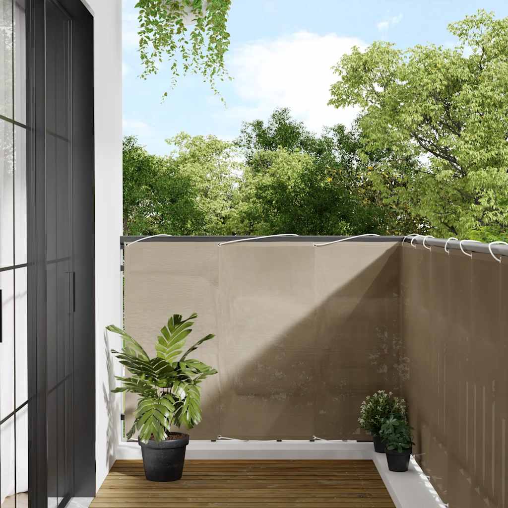 VidaXL Paravent de balcon 120x800 cm 100% polyester oxford taupe