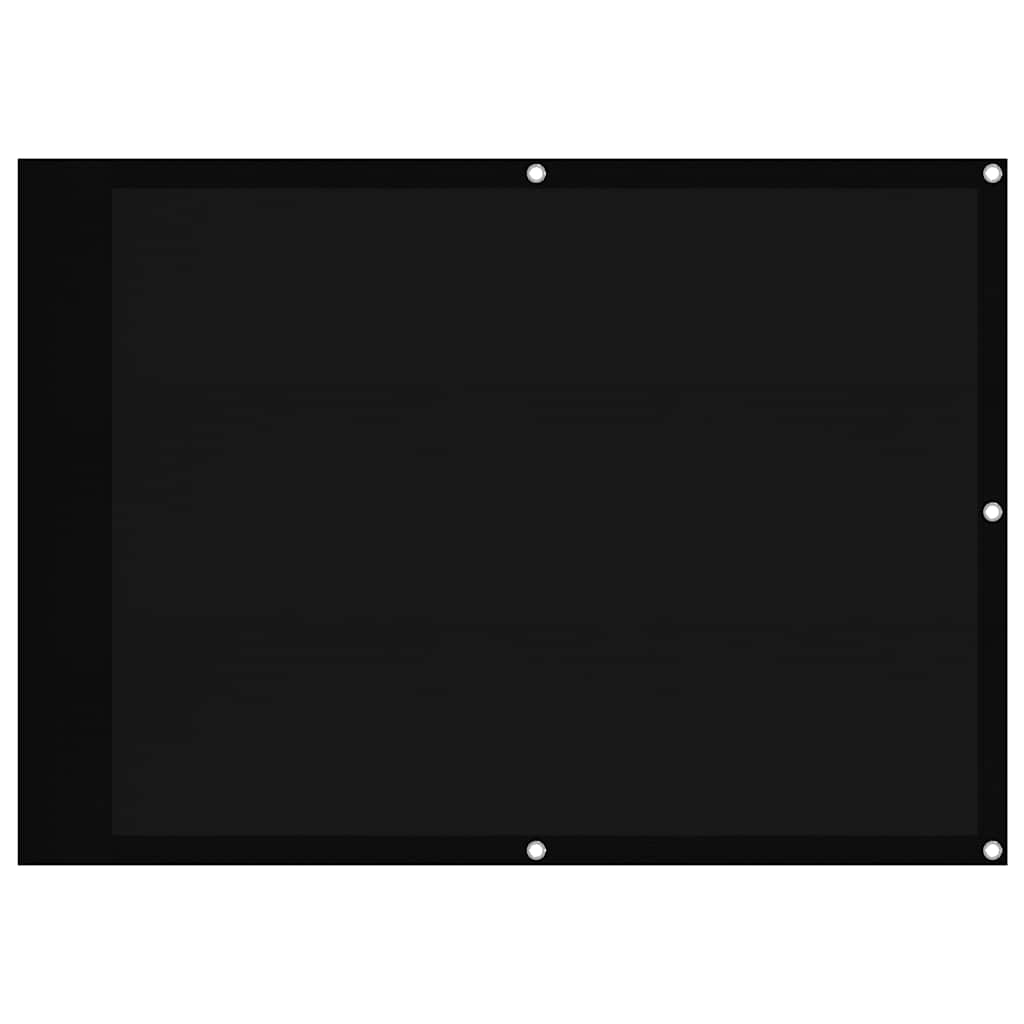 Vidaxx paravent de balcon 75x700 cm 100% polyester oxford noir