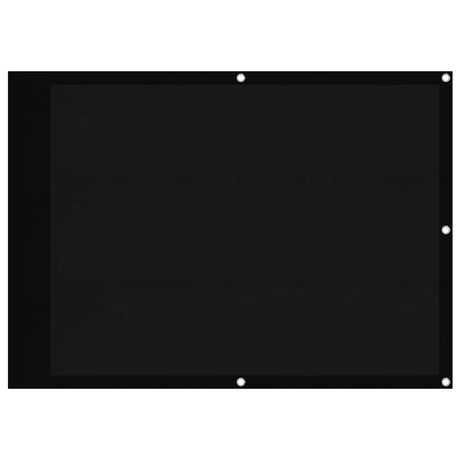 Vidaxx paravent de balcon 75x700 cm 100% polyester oxford noir