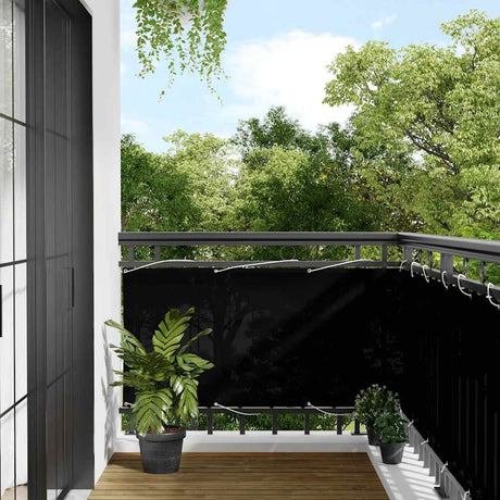 Vidaxx paravent de balcon 75x700 cm 100% polyester oxford noir
