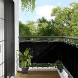 Vidaxl Balkon zaslon 75x700 cm 100% Oxford poliester Black