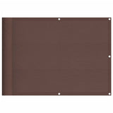 Écran de balcon Vidaxl 75x700 cm 100% Oxford Polyester Brown