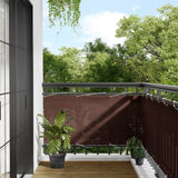 Écran de balcon Vidaxl 75x700 cm 100% Oxford Polyester Brown