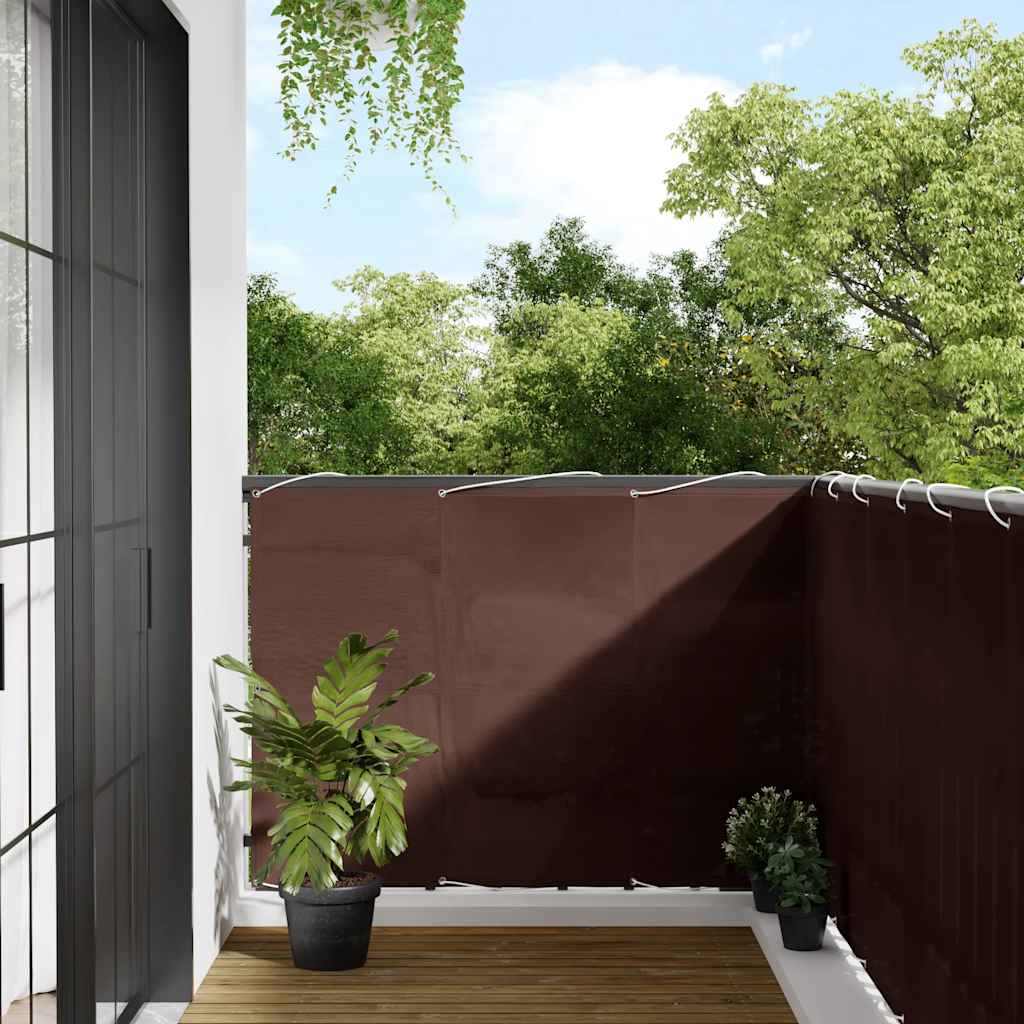 Vidaxx paravent de balcon 120x800 cm 100% polyester oxford marron