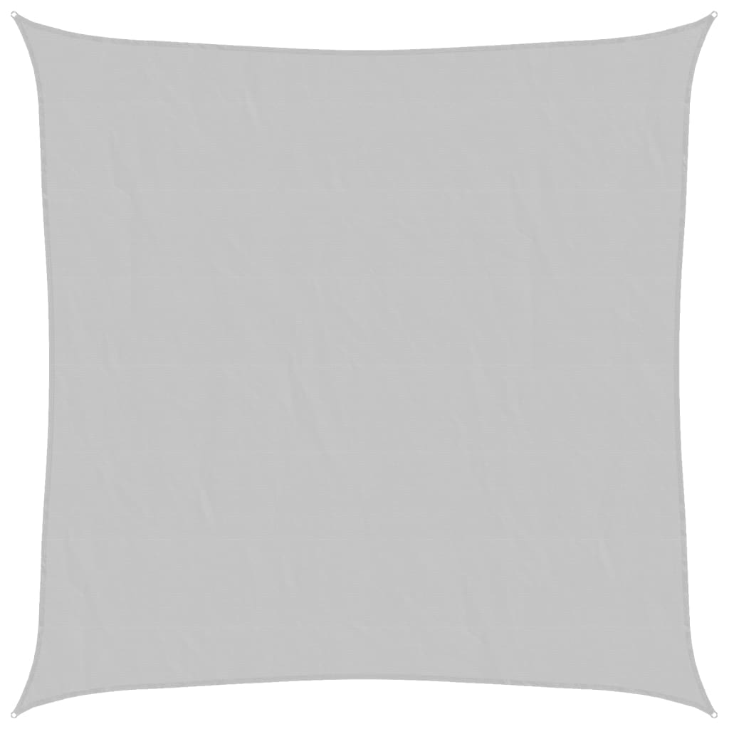 Vidaxl voile d'ombrage 3x3 m 100% polyester oxford gris clair