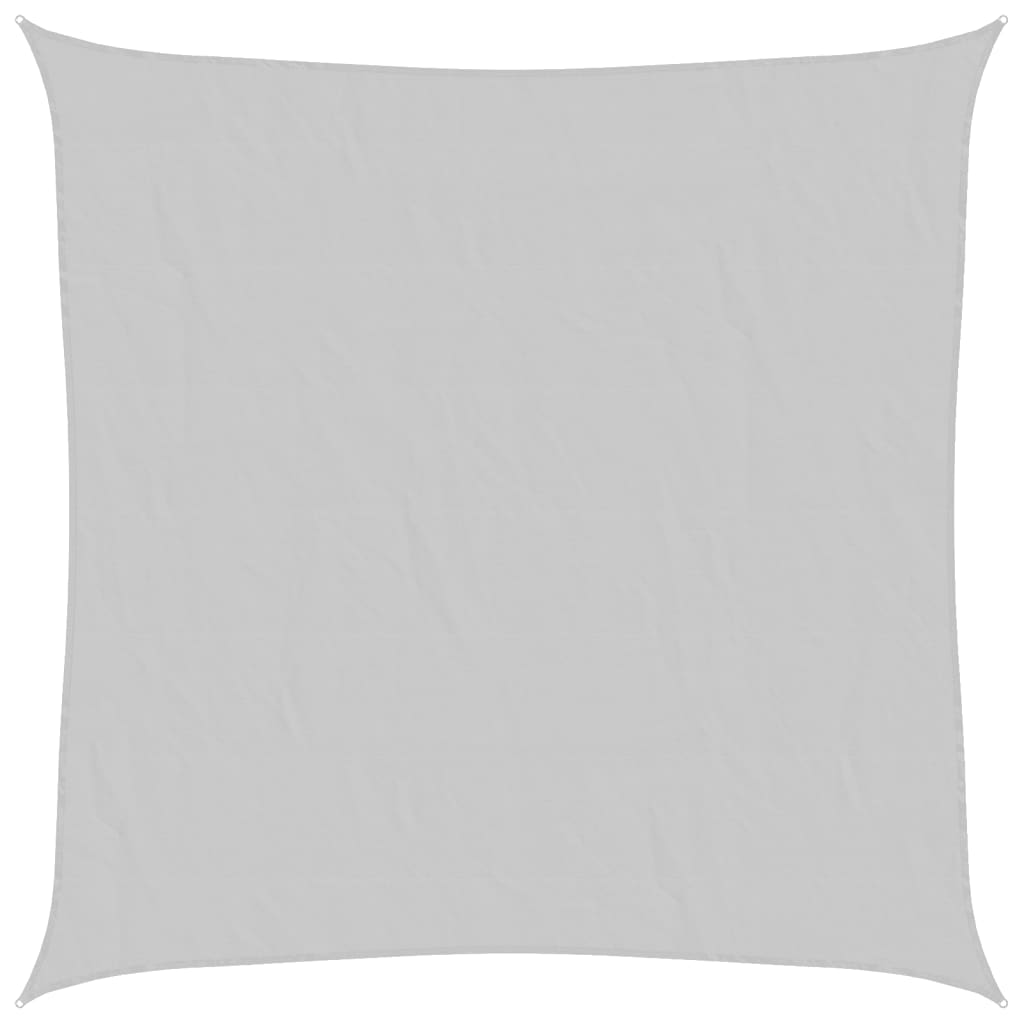 VidaXL Voile d'ombrage 7x7 m 100% polyester oxford gris clair