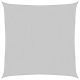 VidaXL Voile d'ombrage 7x7 m 100% polyester oxford gris clair