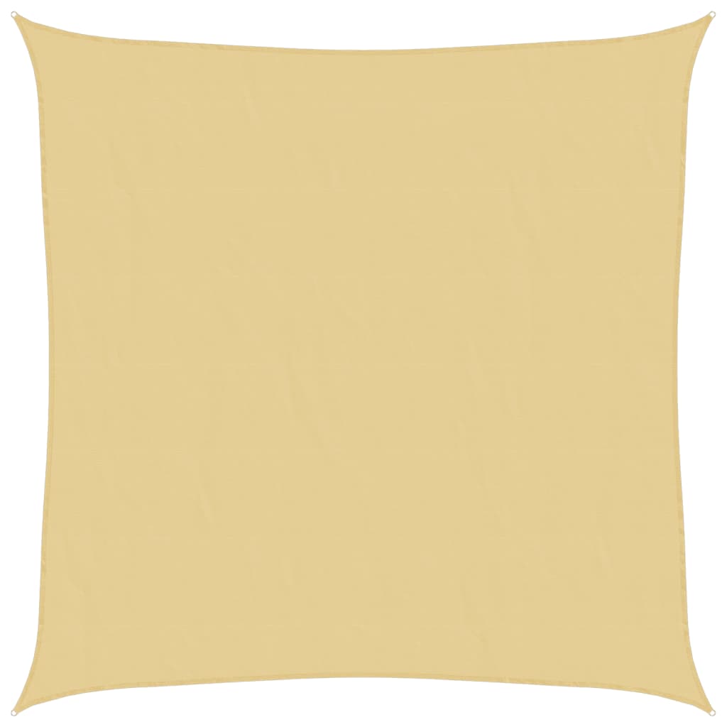 Vidaxl voile d'ombrage 4x4 m 100% polyester oxford couleur sable