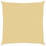 Vidaxl voile d'ombrage 4x4 m 100% polyester oxford couleur sable