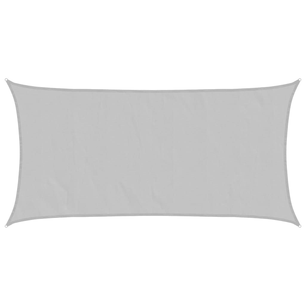Vidaxl voile d'ombrage 4x2 m 100% polyester oxford gris clair