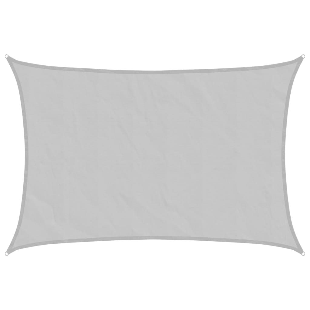 Vidaxl voile d'ombrage 5x4 m 100% polyester oxford gris clair