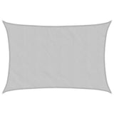 Vidaxl voile d'ombrage 5x4 m 100% polyester oxford gris clair