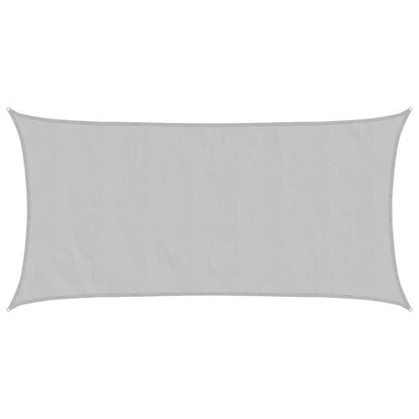 Vidaxl voile d'ombrage 7x4 m 100% polyester oxford gris clair