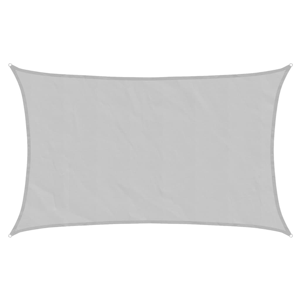 VidaXL Voile d'ombrage 8x5 m 100% polyester oxford gris clair