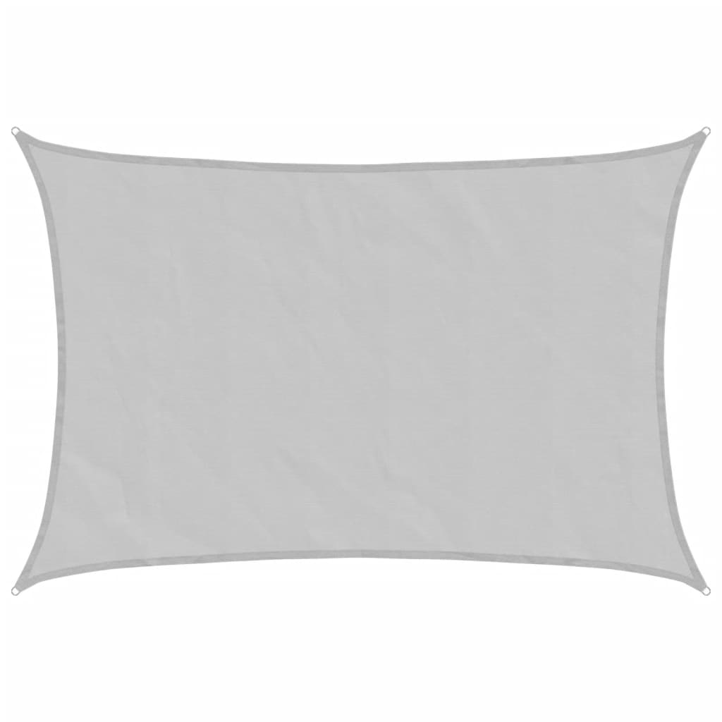 Vidaxl voile d'ombrage 7x6 m 100% polyester oxford gris clair