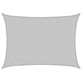 Vidaxl voile d'ombrage 8x6 m 100% polyester oxford gris clair