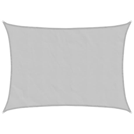 Vidaxl voile d'ombrage 8x6 m 100% polyester oxford gris clair