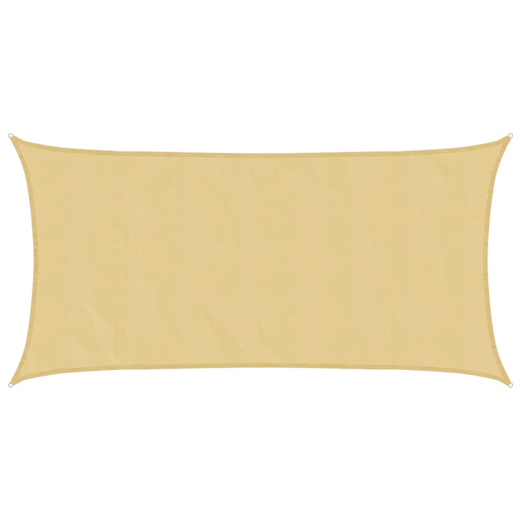 Vidaxl voile d'ombrage 4x2 m 100% polyester oxford couleur sable