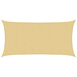 Vidaxl voile d'ombrage 4x2 m 100% polyester oxford couleur sable