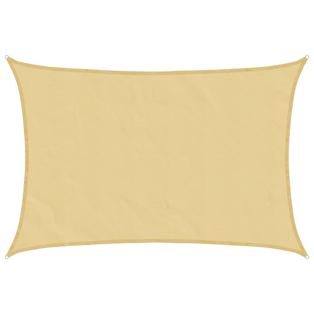 Vidaxx voile d'ombrage 3,5x2,5 m 100% polyester oxford couleur sable
