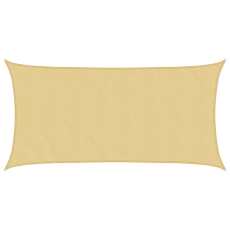 Vidaxl voile d'ombrage 6x3 m 100% polyester oxford couleur sable