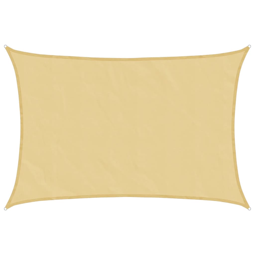 Vidaxx voile d'ombrage 4,5x3,5 m 100% polyester oxford couleur sable