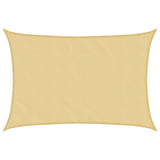 Vidaxl voile d'ombrage 5x4 m 100% polyester oxford couleur sable