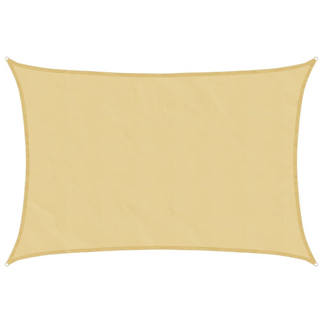 Vidaxl voile d'ombrage 5x4 m 100% polyester oxford couleur sable