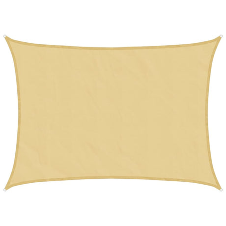 Vidaxl voile d'ombrage 7x5 m 100% polyester oxford couleur sable