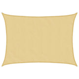 Vidaxl voile d'ombrage 7x5 m 100% polyester oxford couleur sable