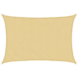 Vidaxl voile d'ombrage 7x6 m 100% polyester oxford couleur sable