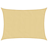 Vidaxl voile d'ombrage 8x6 m 100% polyester oxford couleur sable