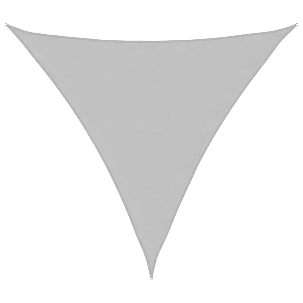 Vidaxx voile d'ombrage 3,6x3,6x3,6 m 100% polyester oxford gris clair