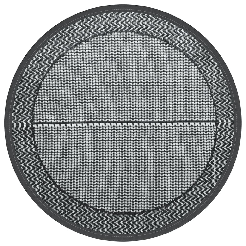 Vidaxx tapis d'extérieur arakil ø120 cm pp gris