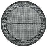 Vidaxl afuera de la alfombra Arakil Ø120 cm pp gris