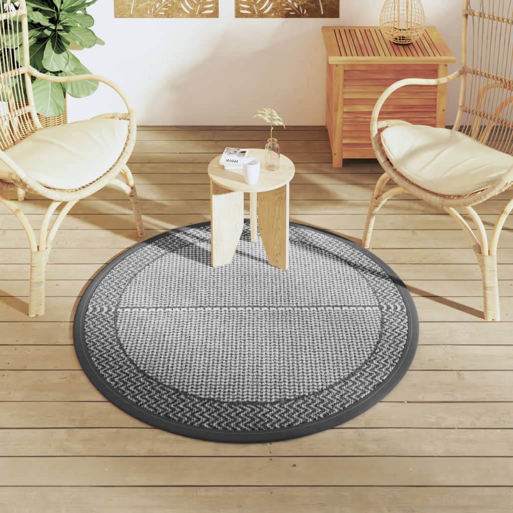 Vidaxx tapis d'extérieur arakil ø120 cm pp gris