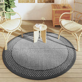 Vidaxx tapis d'extérieur arakil ø160 cm polypropylène gris