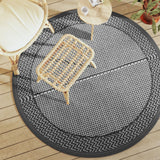 Vidaxx tapis d'extérieur arakil ø160 cm polypropylène gris