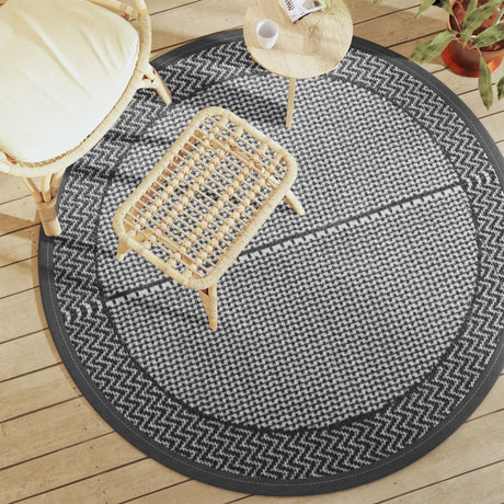 Vidaxx tapis d'extérieur arakil ø160 cm polypropylène gris