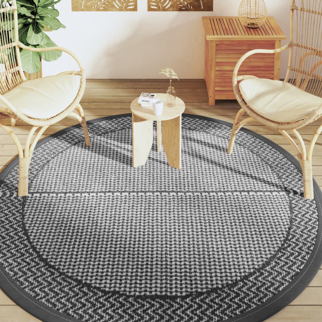 Vidaxx tapis d'extérieur arakil ø 200 cm polypropylène gris